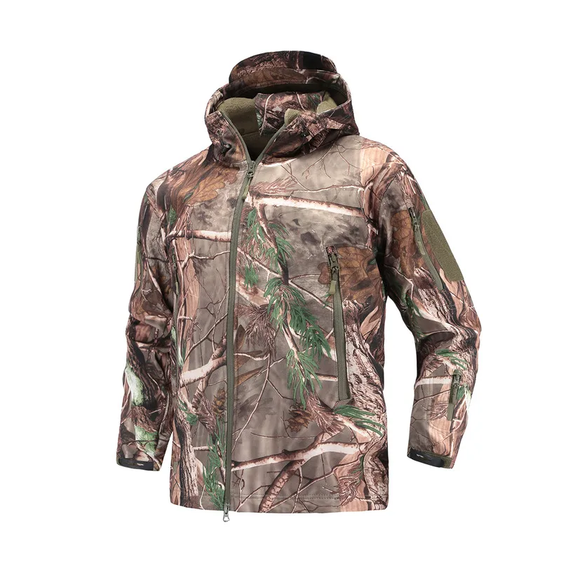 Hunting jacket Brand Clothing Autumn Men\'s Military Camouflage Fleece Jacket Army Tactical Clothing Multicam Male Camouflage
