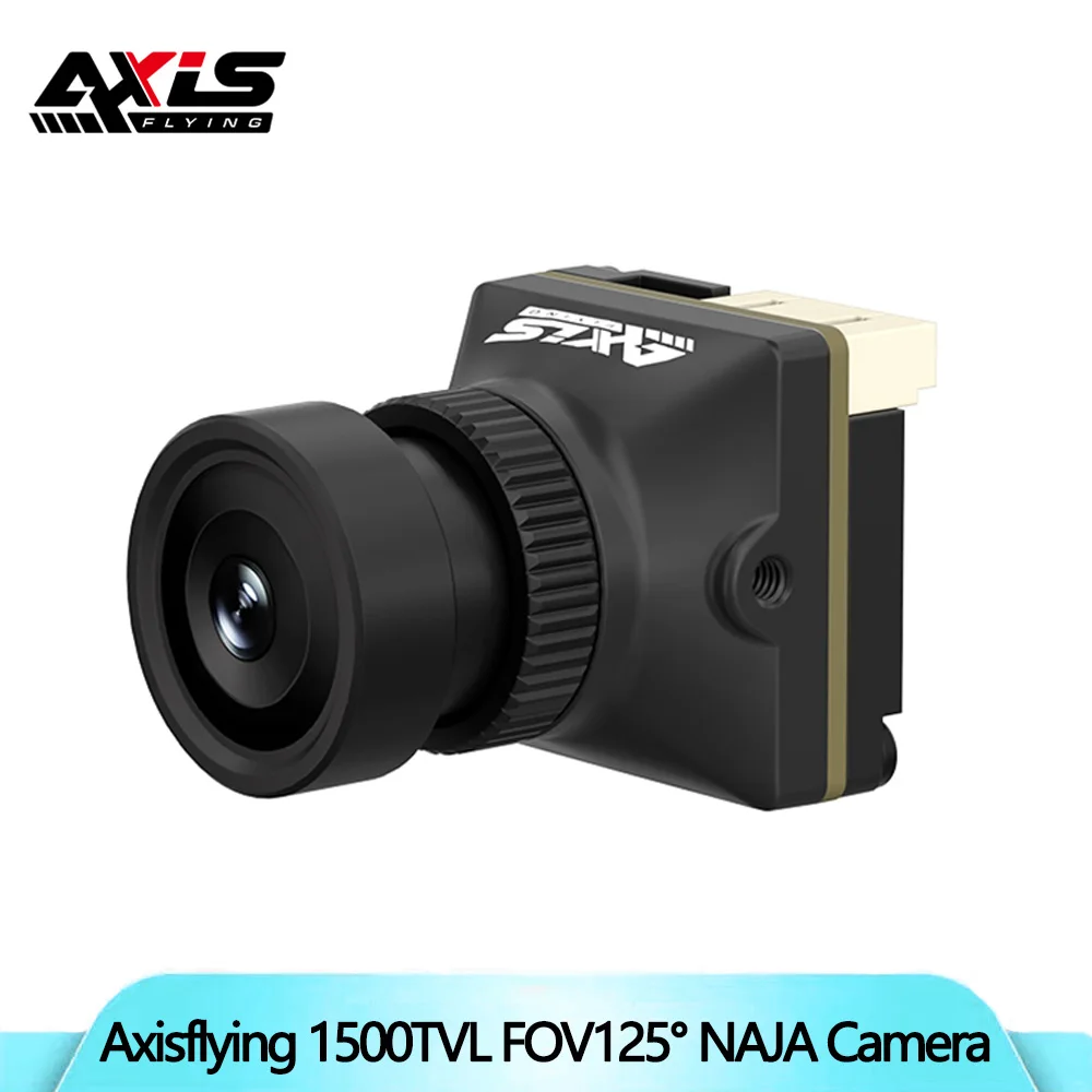 Cámara Axisflying NAJA FPV 1500TVL Visión nocturna 16:9/4:3 NTSC/PAL Baja latencia HD 125 °   Gran angular para accesorios de drones RC FPV