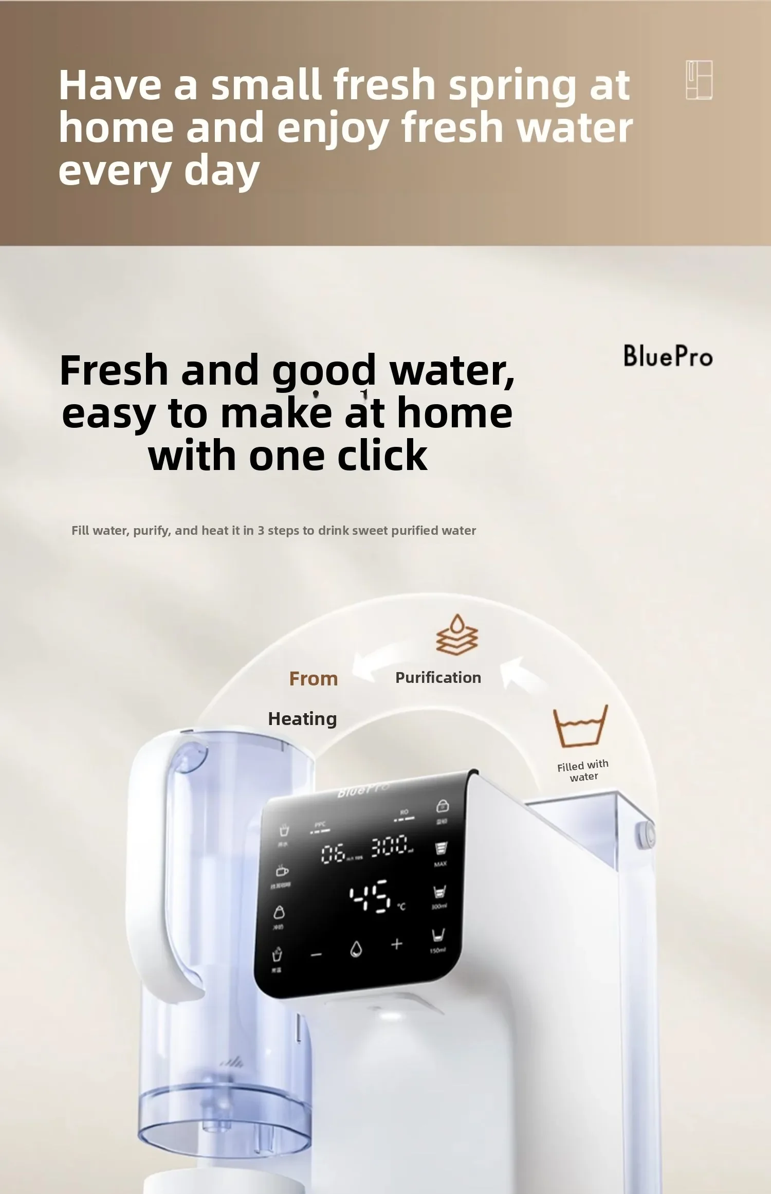 Dispenser Air Panas Instan cc21LX Mesin Minum Desktop Rumah Tangga Mesin Air Minum Langsung