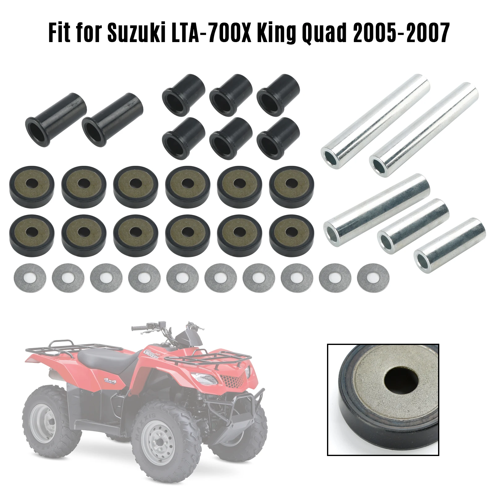 

Topteng Rear A-Arm Bushing Kit 50-1041 for Suzuki 450 700 King Quad LTA-450X LTA-700X