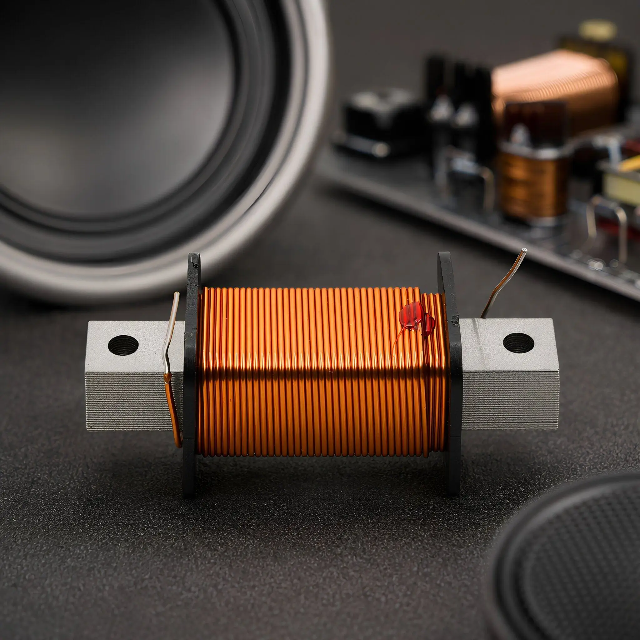 Iron Core Speaker Crossover Inductor 1.0mh 1.0mm Passive Audio Filter Coil Oxygen Free Copper Bass Crossover in-Wall Speaker