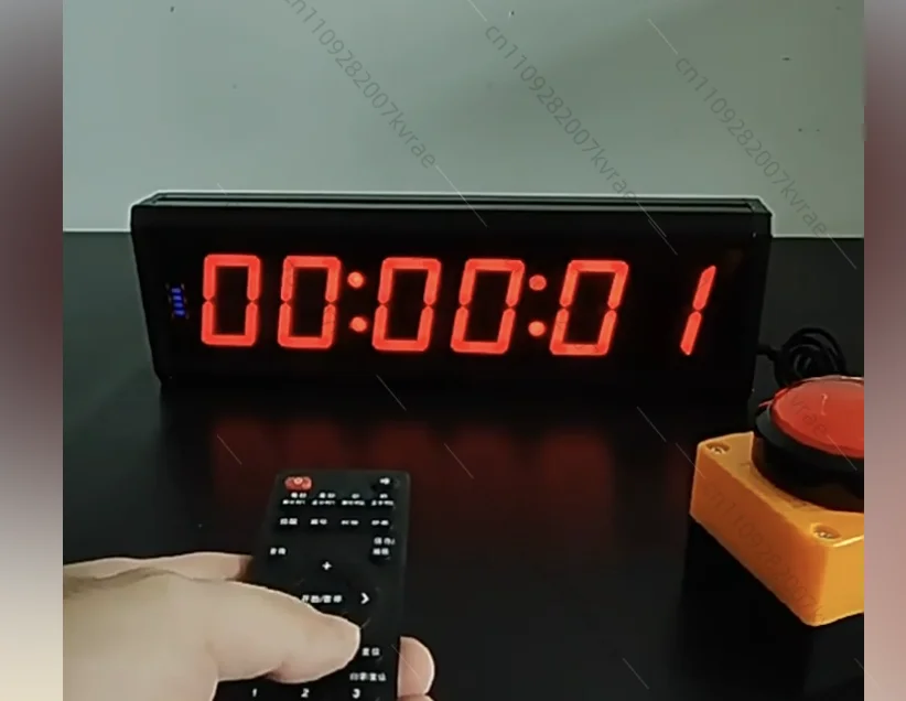 Multifunction Button Control LED Timer, Competition Training Stopwatch with Count Up/Down Mode, Speech Timer for Sports Events