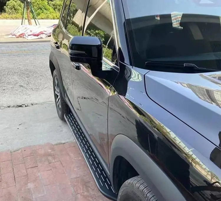 2 قطعة لوحات تشغيل من الألومنيوم الأسود خطوات جانبية قضبان Nerf متوافقة مع Hyundai Tucson 2022 2023 2024 #3