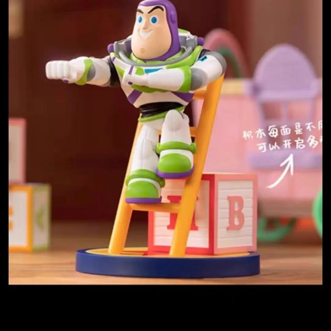 Disney Anime Toy Story รูปบันไดขนาดใหญ่ Series Woody Buzz Lightyear Bo Peep Jessie Action ตุ๊กตาเด็กวันเกิดของเล่น