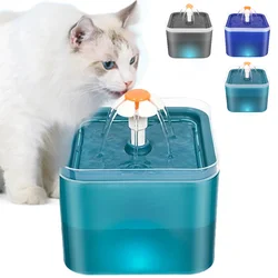 Cat Water Fountain Auto Filter  LED Lighting USB Electric Mute Cat Drinker Bowl 2L Recirculate Filtring Drinker Water Dispenser