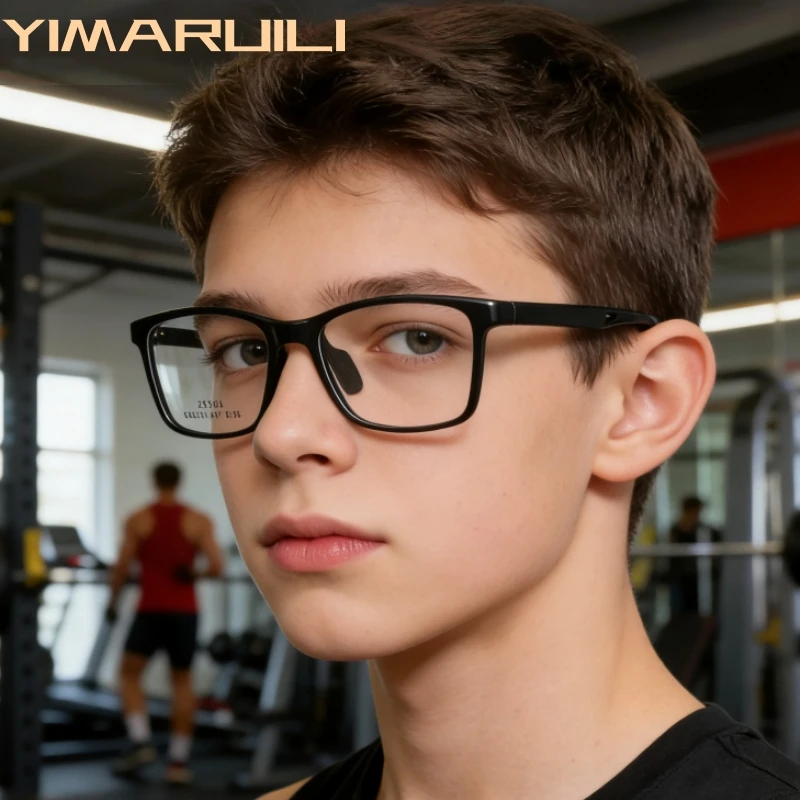 

YIMARUILI Men and Women Safe Anti Collision Basketball Sports Glasses Frame Ultra Light Comfortable Small Size Optical Eyeglass