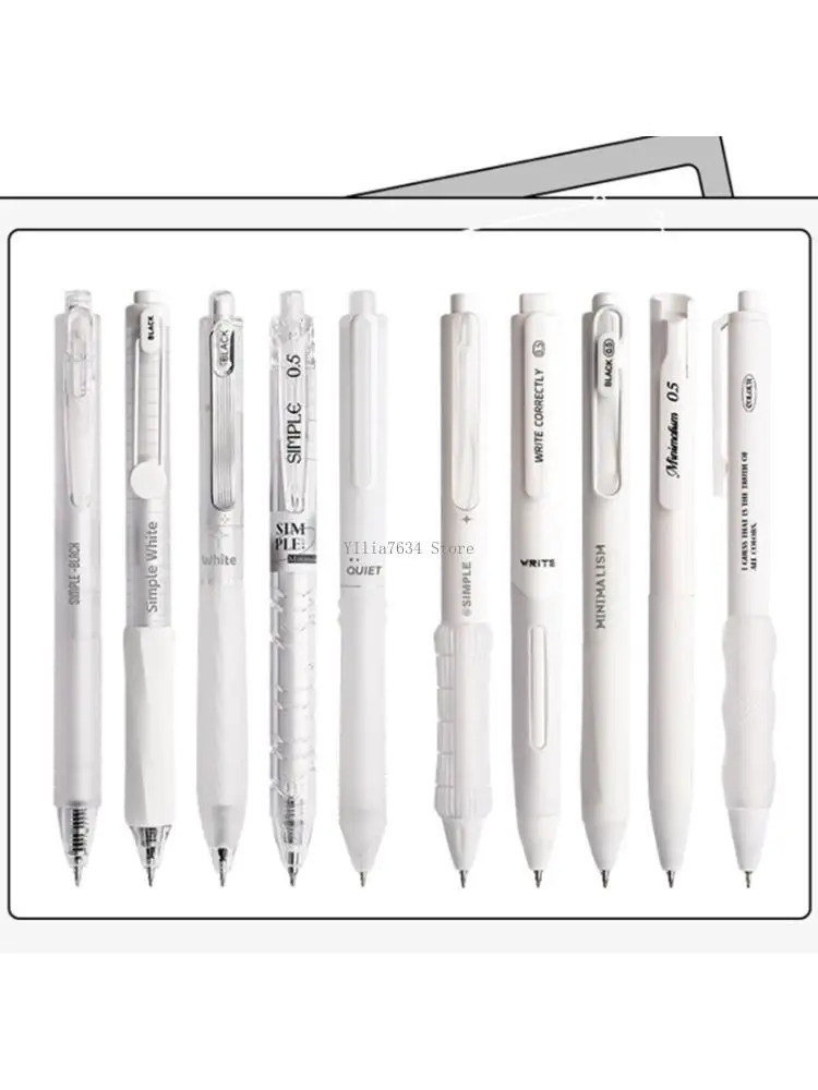  Quick Drying Gel Inks Pen 0.5MM Pen Point Refillable Gel Pen for Writing Noting