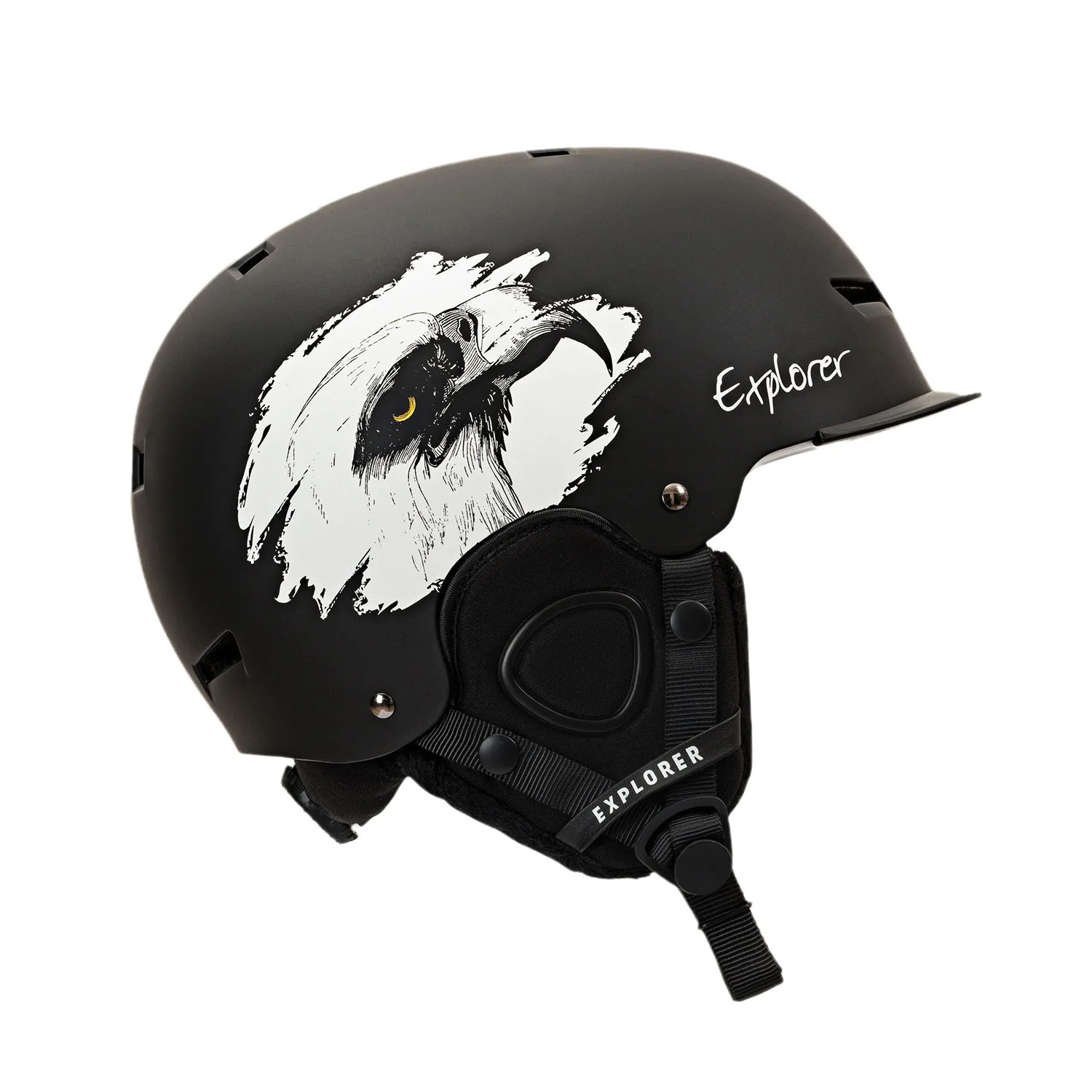 Casco de esquí para niños, hombres y mujeres, casco deportivo ligero y ventilado, casco de esquí elegante con patrones de moda