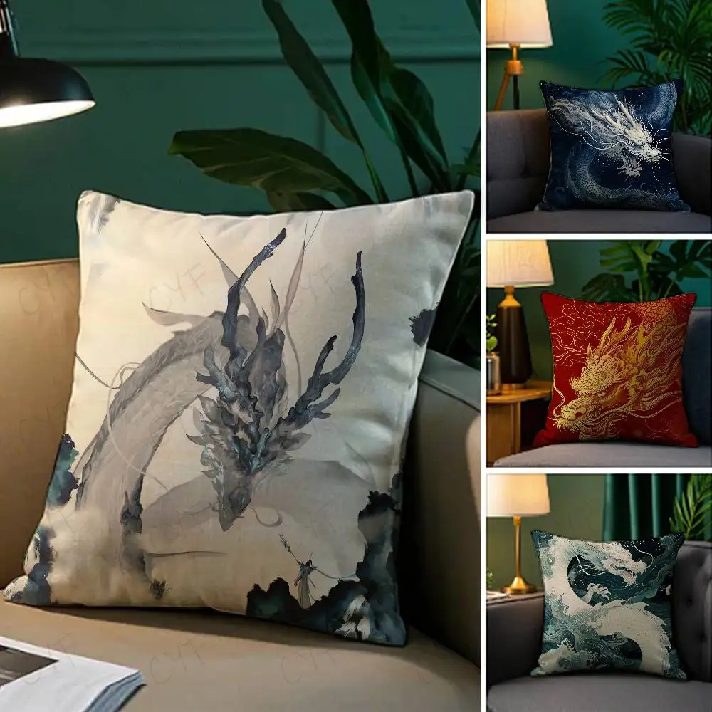 

Dragon Anime Cool Cartoon Pillow Case Custom Printed Brushed Fleece Pillow, Baby Skin-Touch, Eco-Friendly Dye-Sublimation Cushio