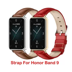 For Huawei Honor Band 9 Strap Soft Leather Bracelet wristband fashion Smart Band Watchband Replacement For Honor Band 9 Correa