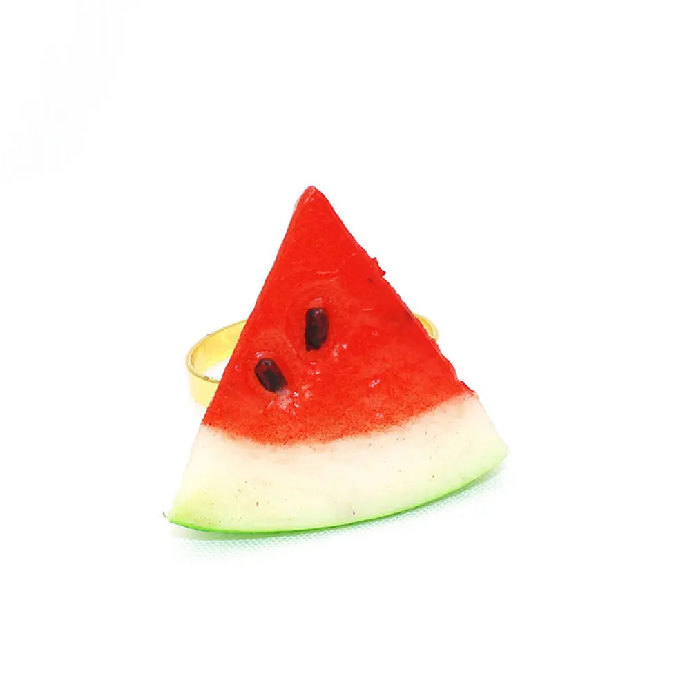 

6 Pcs Watermelon Napkin Ring Wedding Decor Bands Festive Fruit Napkins Rings Decorate Dinner Decorative Spring Alloy Bride