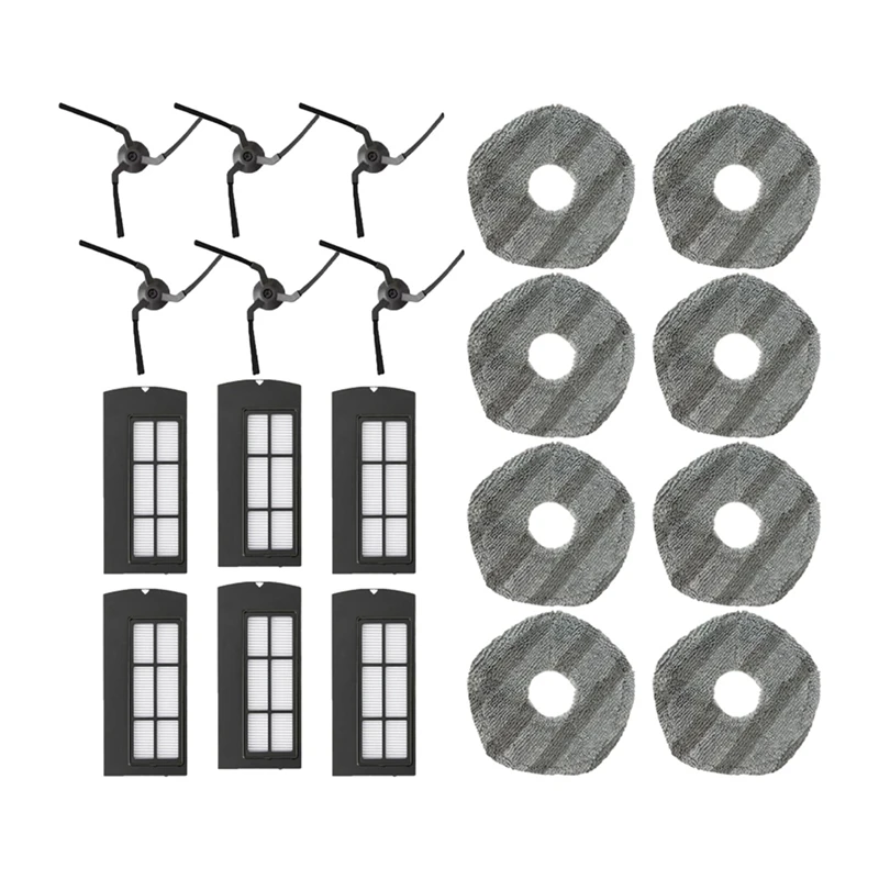 Eufy X9 Pro 로봇 진공 교체 부품 사이드 브러시 Hepa 필터 걸레 천 액세서리에 맞는 최고 판매