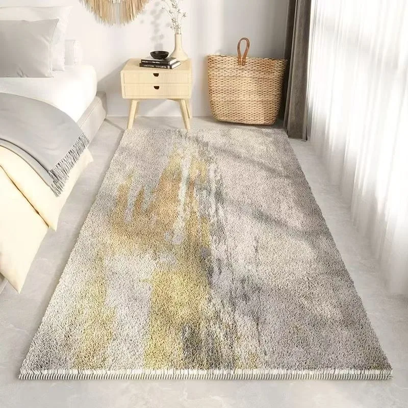 

Imitation cashmere bedroom bedside blanket non-slip household floor mat bay window blanket thickened anti-drop floor mat