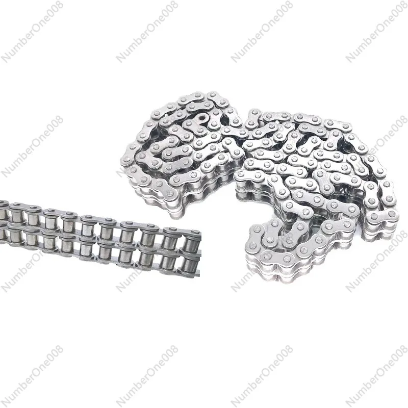 304 Stainless Steel Roller Drive Chain 3 Points 06B 4 Points 08B08A 5 Points 10AB 6 12AB 1 Inch 16AB Transmission Parts