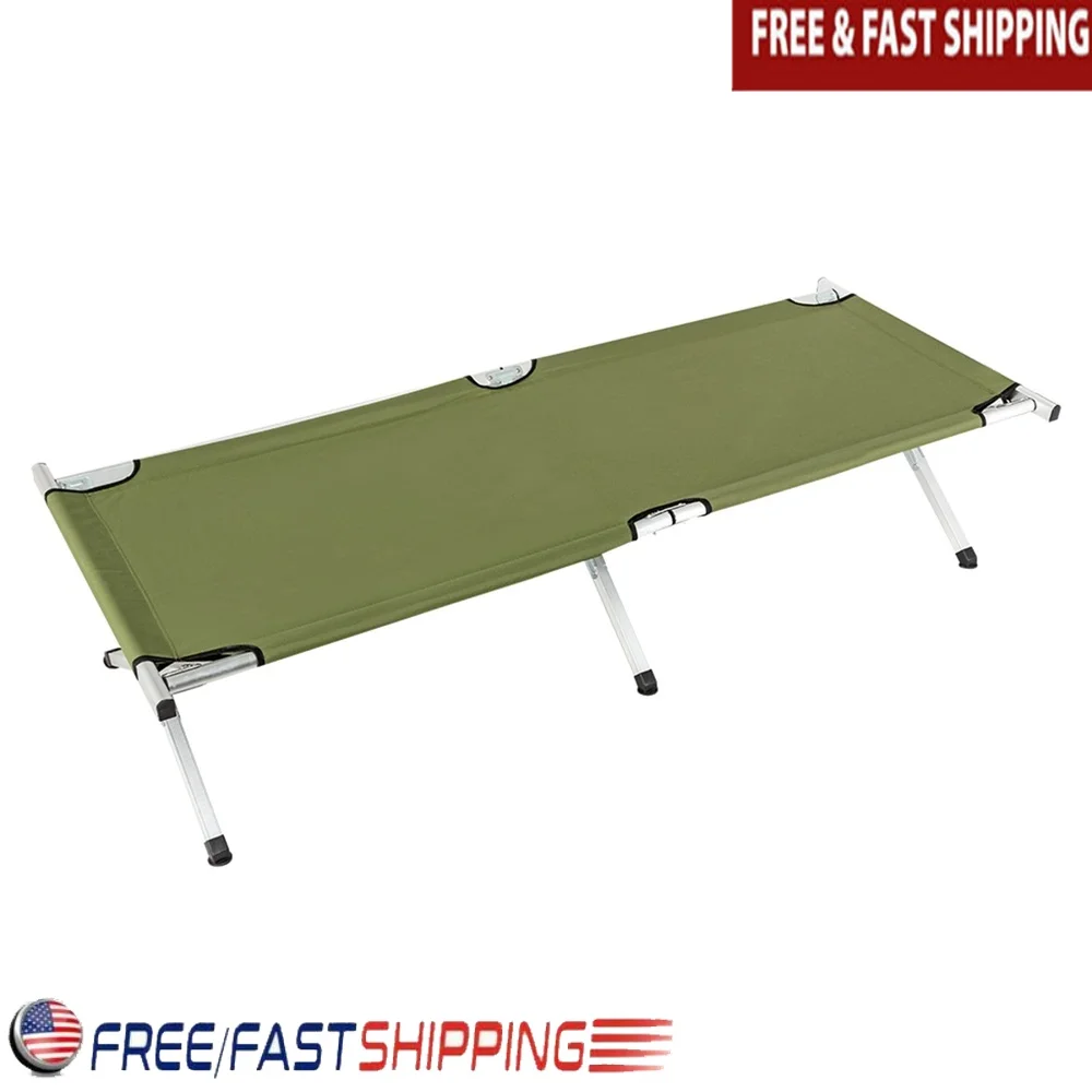 

Portable Folding Camping Cot with Carry Bag Lightweight Durable Oxford Aluminum Space-Saving Outdoor Sleeping Solution