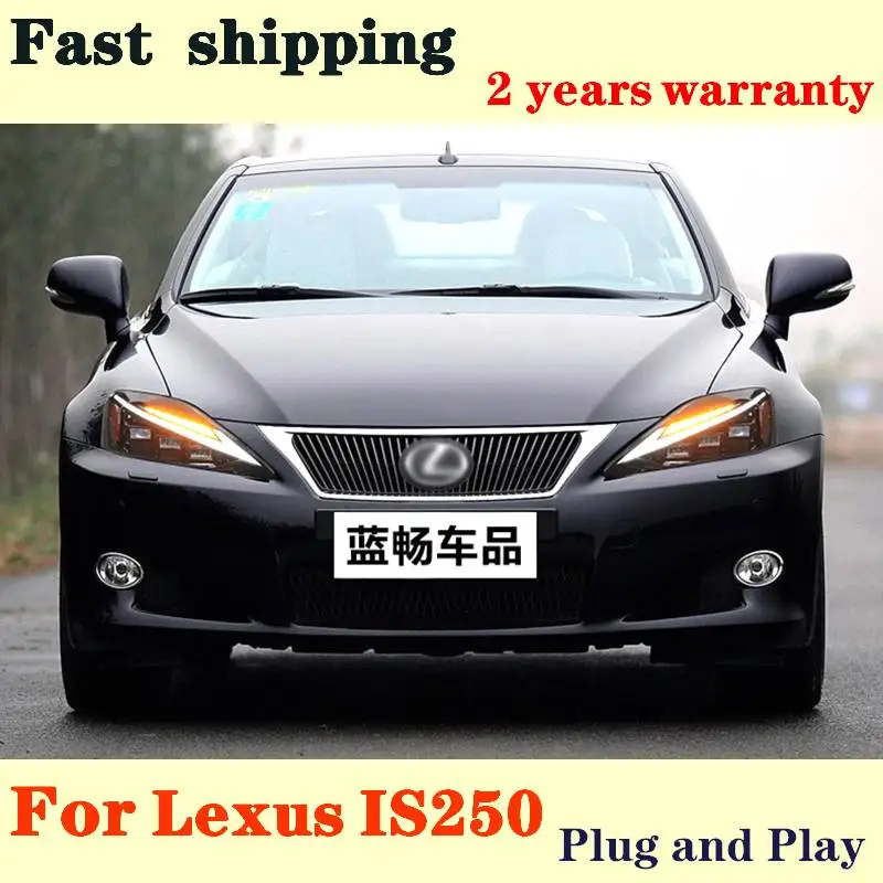 

Car Lights for Lexus IS250 LED Headlight 2006-2012 IS300 Head Lamp DRL Signal Animation Projector Lens Auto Accessories