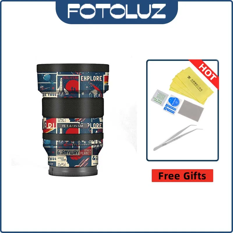 

Стикеры для объектива камеры Sony FE35mm F1.4GM 35 мм f1. 4 35F1.4 модная пленка для защиты объектива камеры от царапин защитная крышка