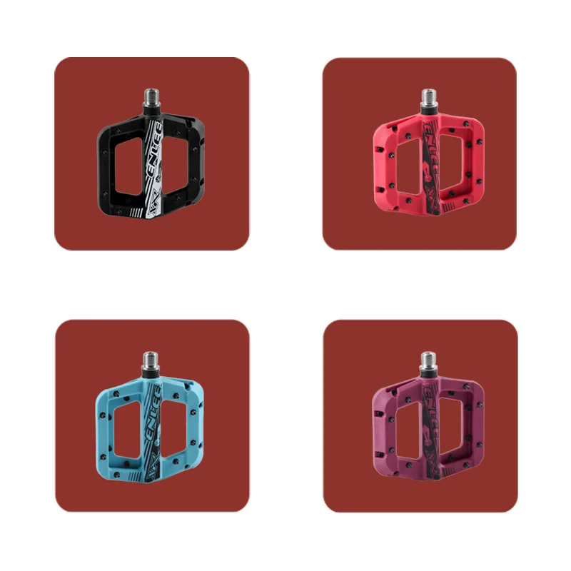 ENLEE Mountain Bike Nylon Bearing Pedal Dead Flying Peg Peg Non-Slip Pedal CX Off-Road