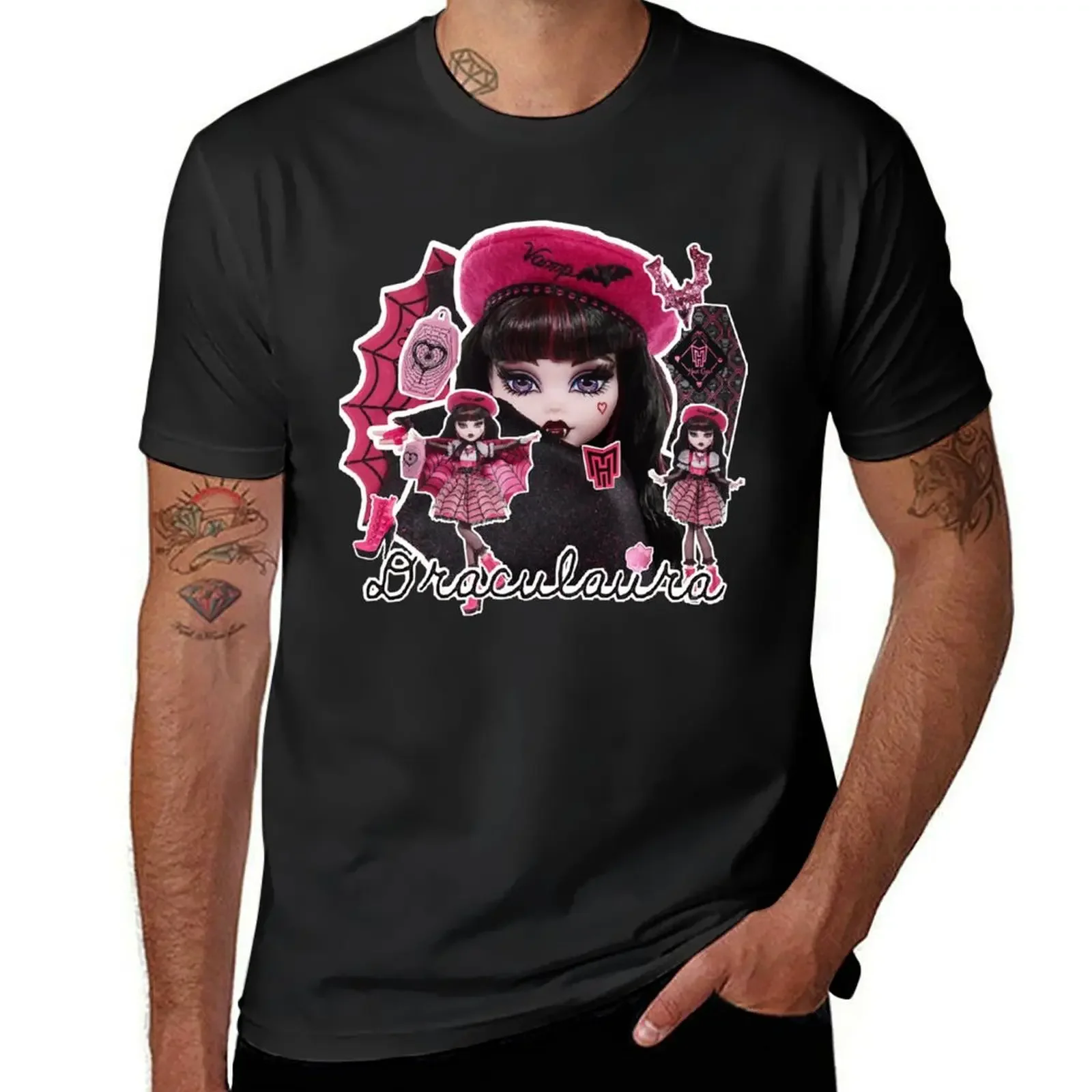 Draculaura Haunt Couture T-Shirt plus size clothes shirts graphic tee men clothings