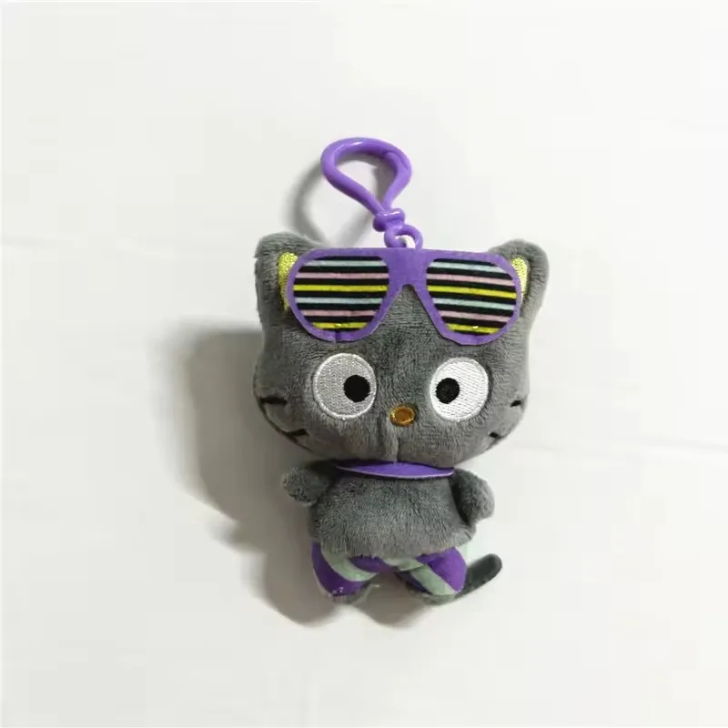 2025 Nowy Uroczy Anime Chococat Czarny Kot Pluszowy Brelok Łańcuszki Mała Zawieszka Zabawki Pluszowe Dla Dzieci 10CM