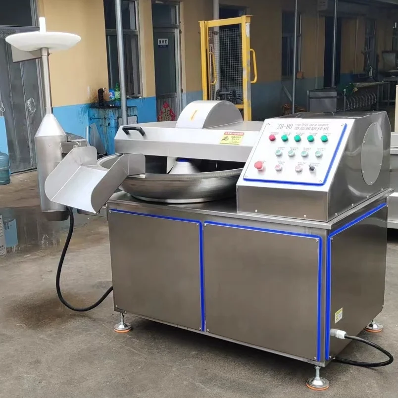 High Speed Commercial Meat Bowl Chopper Mixer Machine 40L Industrial Meat Bowl Cutter