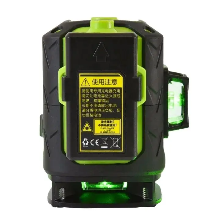 Fukuda MW-93D-3GJ Laser Level 3D Green Light Self Leveling Horizontal and Vertical 12 Lines, with Sharpening LD