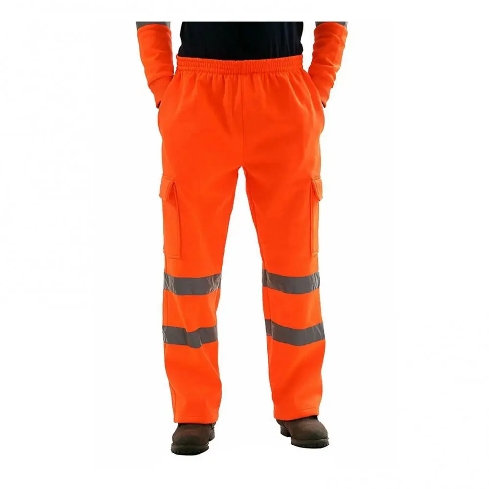 New Men's Nighttime Casual Pants With Silver Reflective Strips Wear-Resistant And Dirt-Resistant Legging Overalls