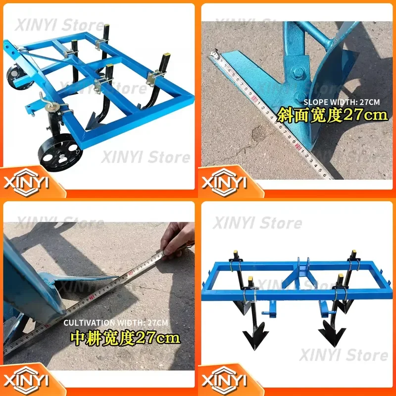 New Row Tillage Plow Four-Wheeled Vehicle with Row Tillage Weeder for Weeding Fields