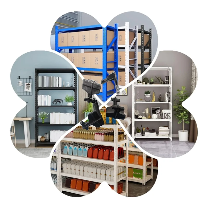 Connettori per inserti postali da 20 pezzi per scaffale per scaffalature per carichi pesanti in plastica PP, supporto robusto e resistente stampato ad iniezione-AB09