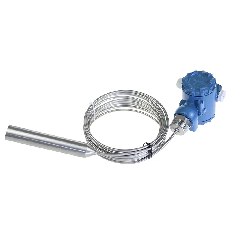 Stainless Steel Lead Cable Submersible High Temperature Level Transmitter RS485 4-20mA Hot Water Oil Liquid  Sensor