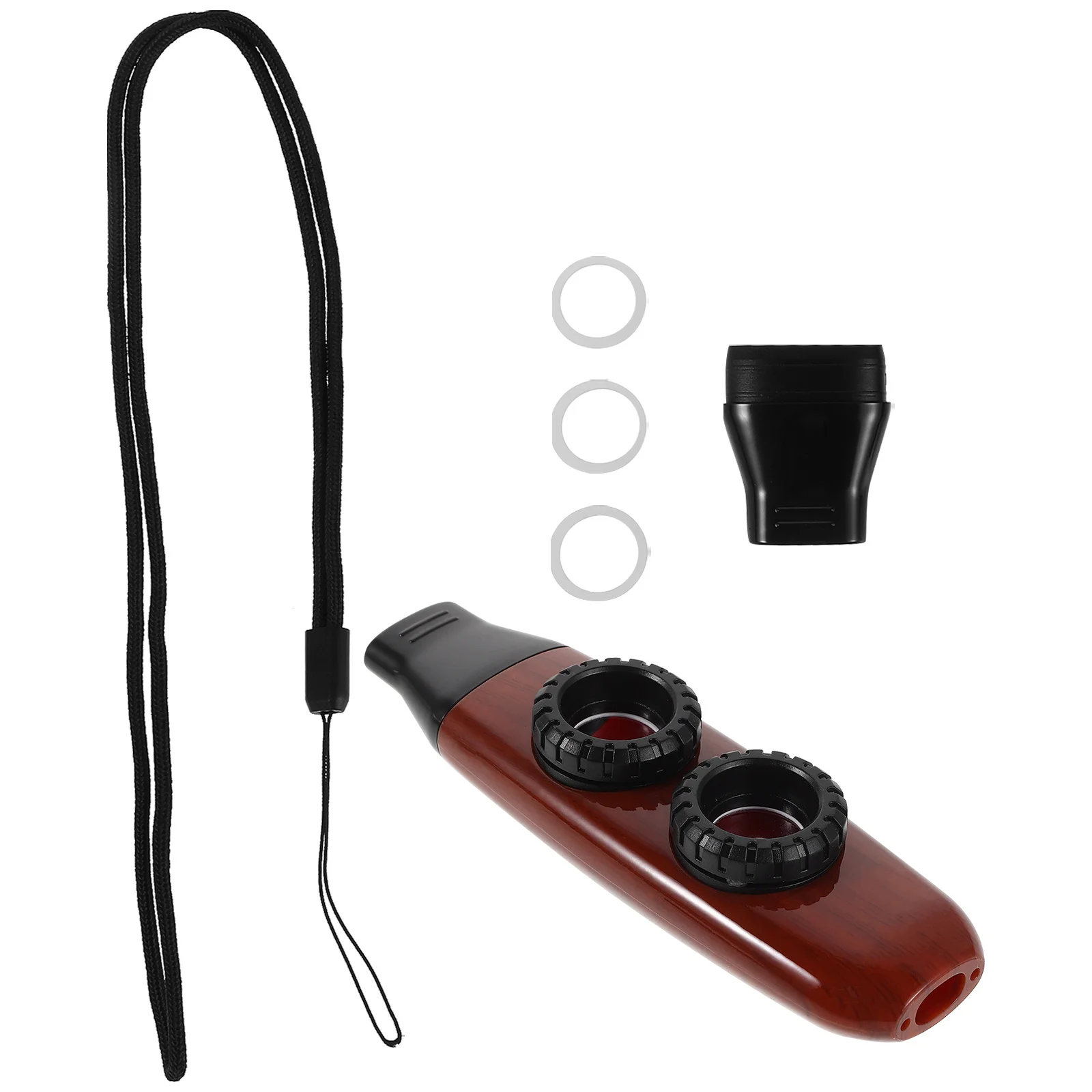 

1 set 1 Set Dual-Hole Plastic Kazoo For Beginners: Mini Musical Instrument For Stage Performance Party Festival Guitar