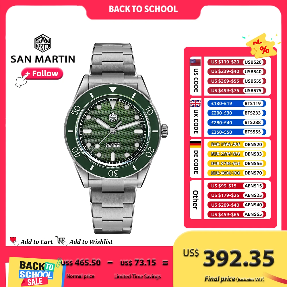 Guilloché Dial Watch - San Martin 39 mm duikhorloge Miyota