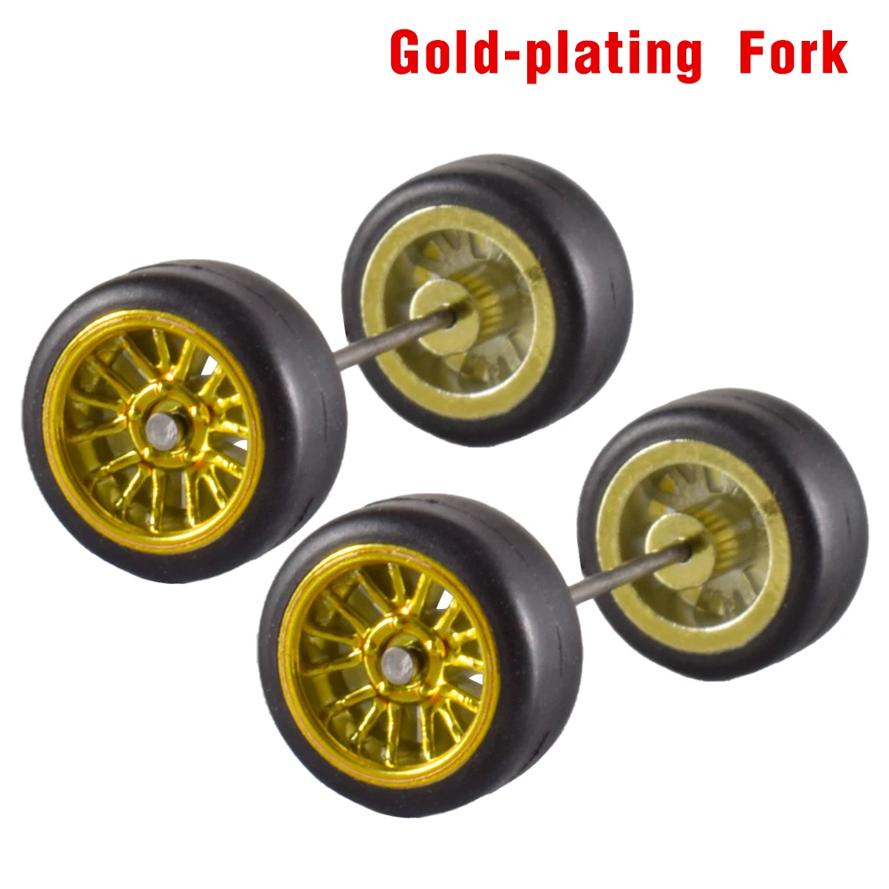 1/64 Alloy Car Wheels and Rubber Tires 11mm Size Rims Tires Set for Hot Wheel/Matchbox/Domeka/HW/Off-road 1:64 Car