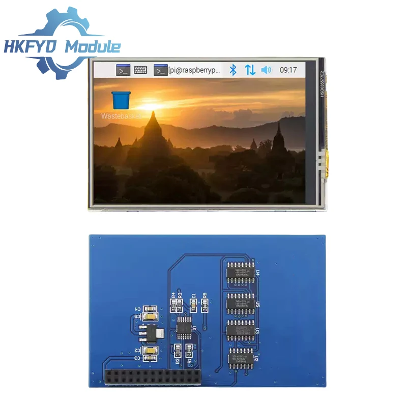 

3,5-дюймовый модуль дисплея 3,5-дюймовый сенсорный экран 320 × 480 TFT сенсорный экран с сенсорной ручкой для Raspberry Pi A,