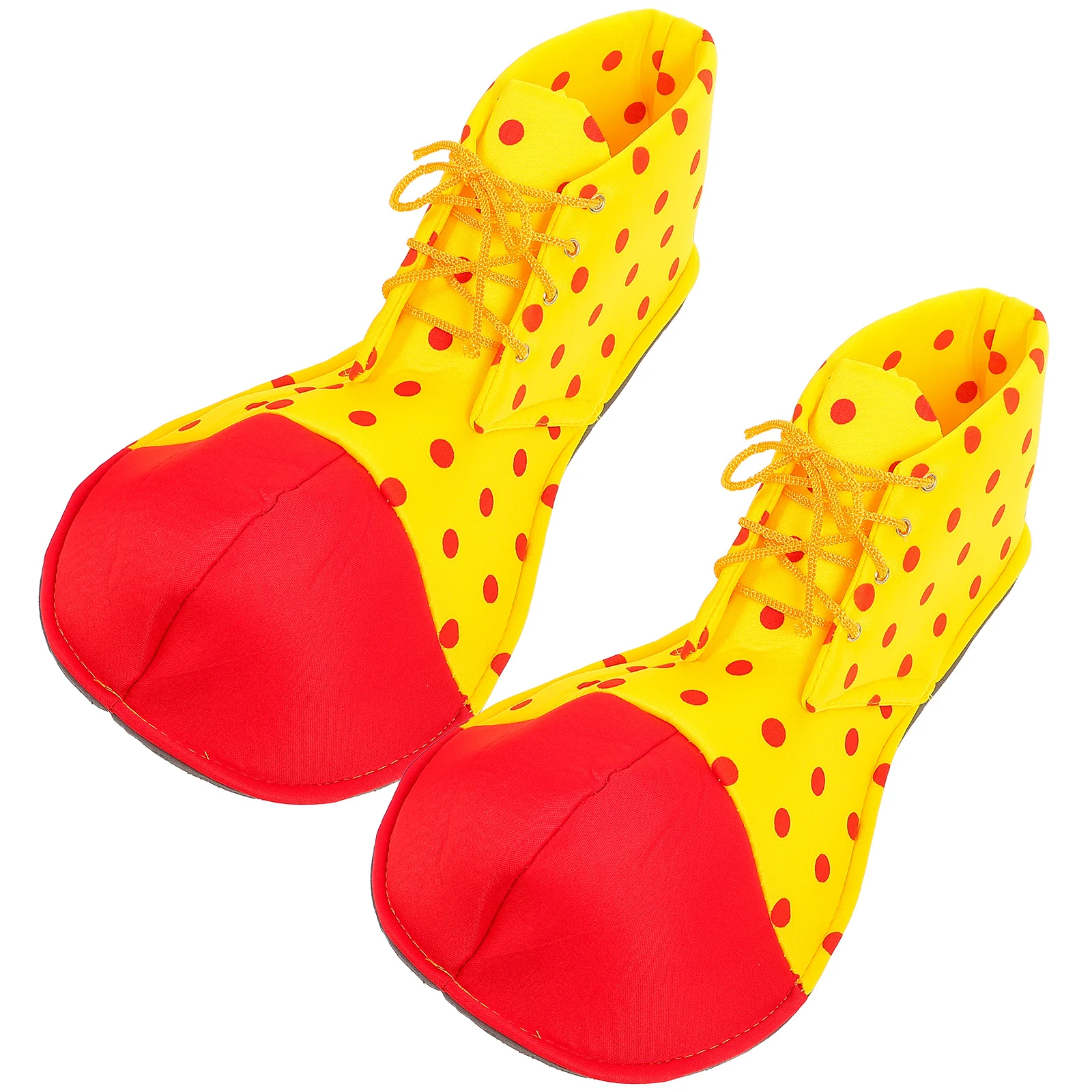 

A Pair of Average Size Clown Shoes Dot Halloween Costume Clown Shoes for Women Men (Random Color) clown shoes adult men