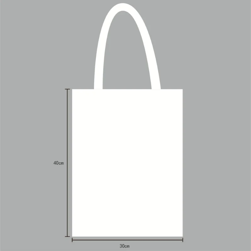 Bolso grande de tela de algodón para mujer, bolsa de mano de lona para el mercado, bolso de hombro plegable reutilizable, bolsas de compras ecológicas en blanco