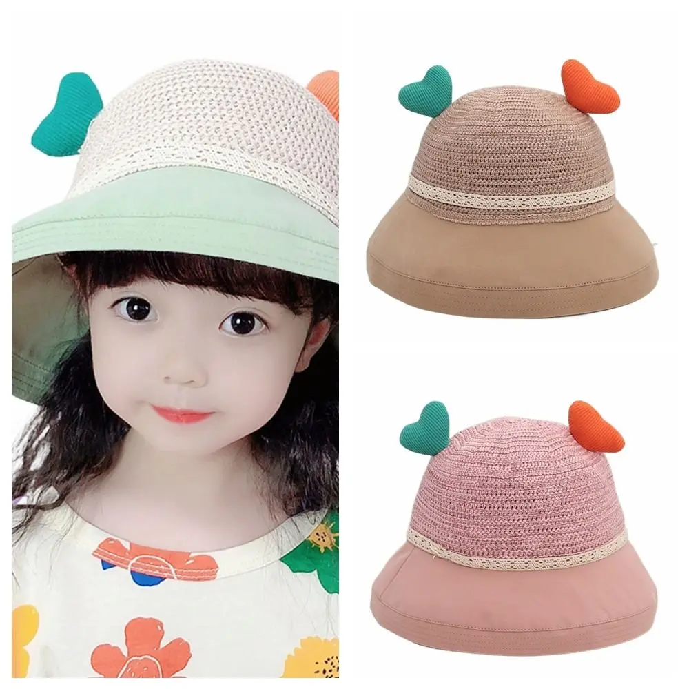 

Personalised Thin Baby Hat Large Brim Breathable Mini Cap Sun Protection Fisherman Hat Girls