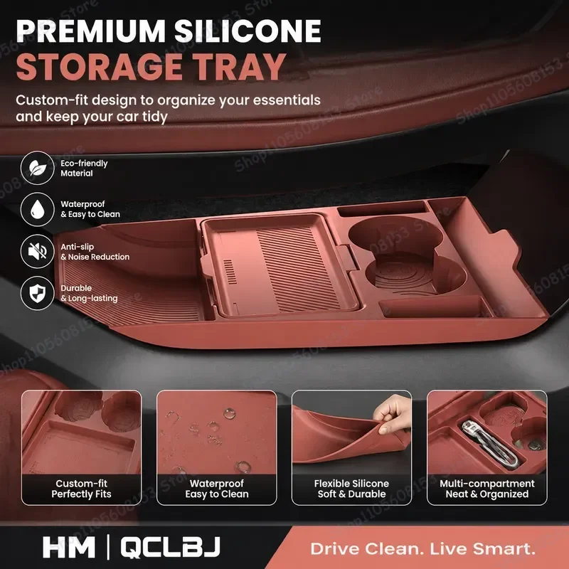 

For Changan Alsvin IV 2023 2024 Central Control Storage Box Glasses Case Organizer Auto Accessories Car Interior Modification