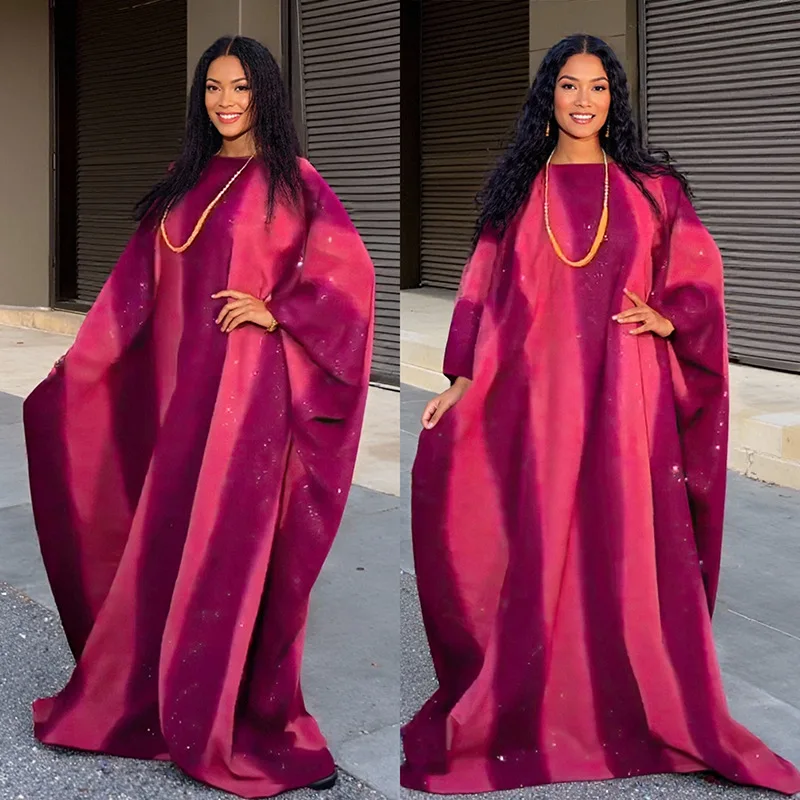 

2025 African Dresses for Women Traditional Africa Clothing Dashiki Ankara Outfits Gown Abayas Robe Muslim Kaftan Maxi Long Dress