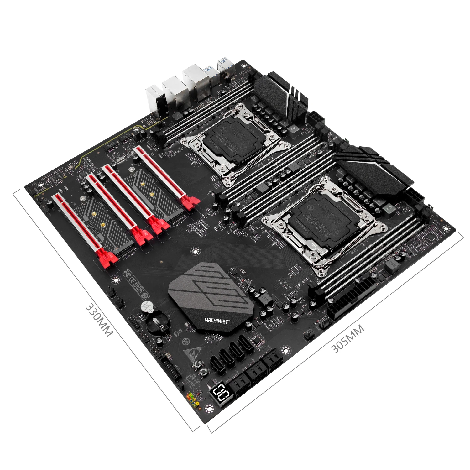 MACHINIST X99 D8 MAX Placa-mãe LGA 2011-3 Suporte Intel Xeon 2680 2667 V4 Processador CPU duplo DDR4 ECC RAM Memória de desktop E-ATX