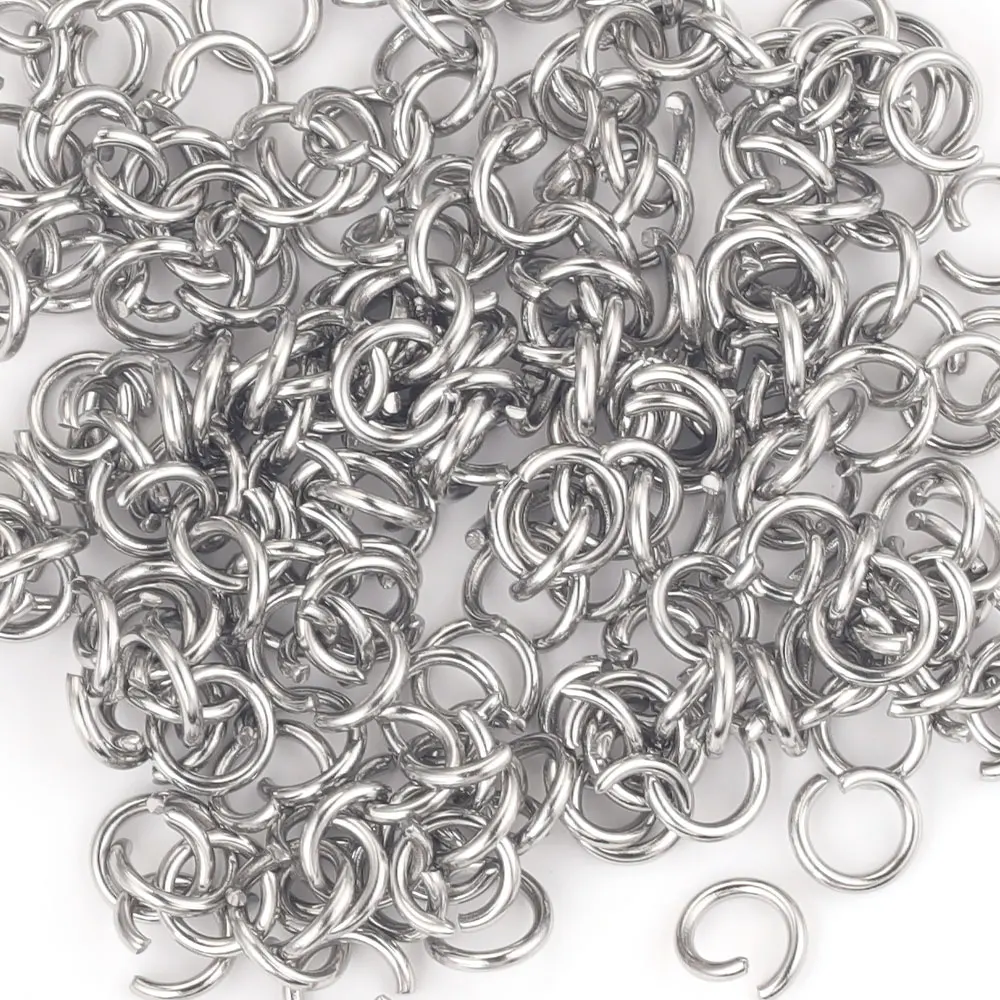 200pcs Stainless Steel Open Jump Rings For Jewelry Making Supplies DIY O-ring Connectors For Jewelry Materials Parts Wholesale