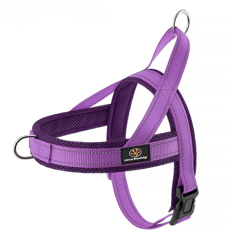Arnés anti-tirón para perros pequeños y medianos Arnés para perros transpirable reflectante Correa anti-tirón ajustable Arnés acolchado para perros