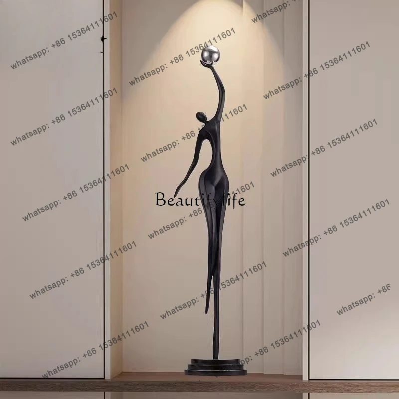 

12Art sculpture ornament light luxury high vertical entrance living room home decoration