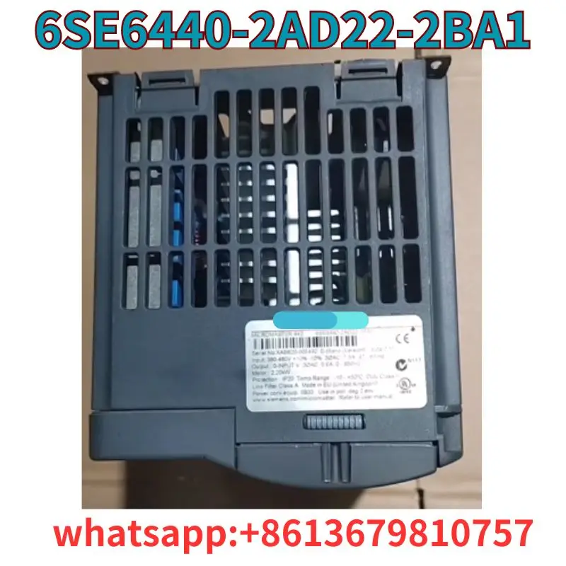 Used 6SE6440-2AD22-2BA1 frequency converter tested in good condition to ensure quality