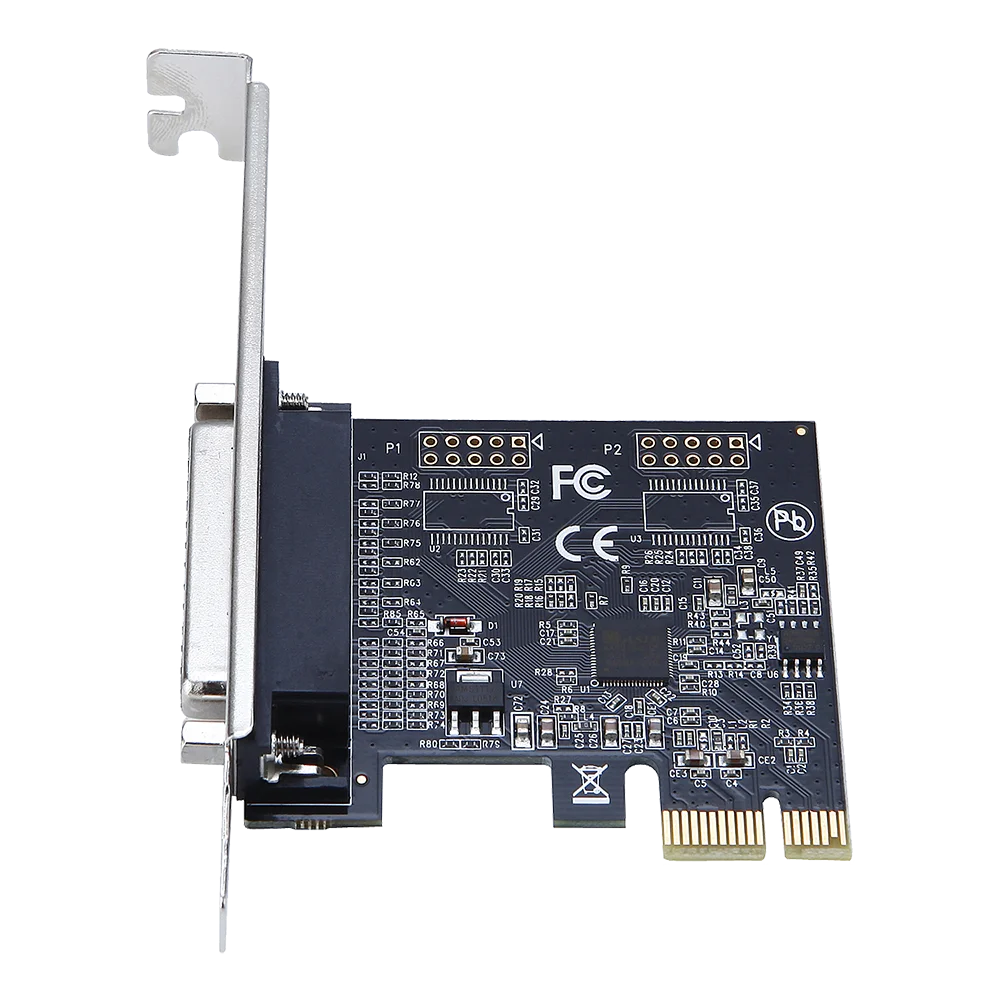 

10 шт. PCIE 1 паралельная карта расширения компьютерное расширение AX99100 PCIe DB25 параллельные порта расширения Riser Card