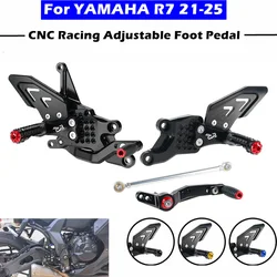 Motorcycle Accessories CNC Adjustable Rear Set Foot Rest rearset footrest For YAMAHA R7 2021-2025 Foot Pedal