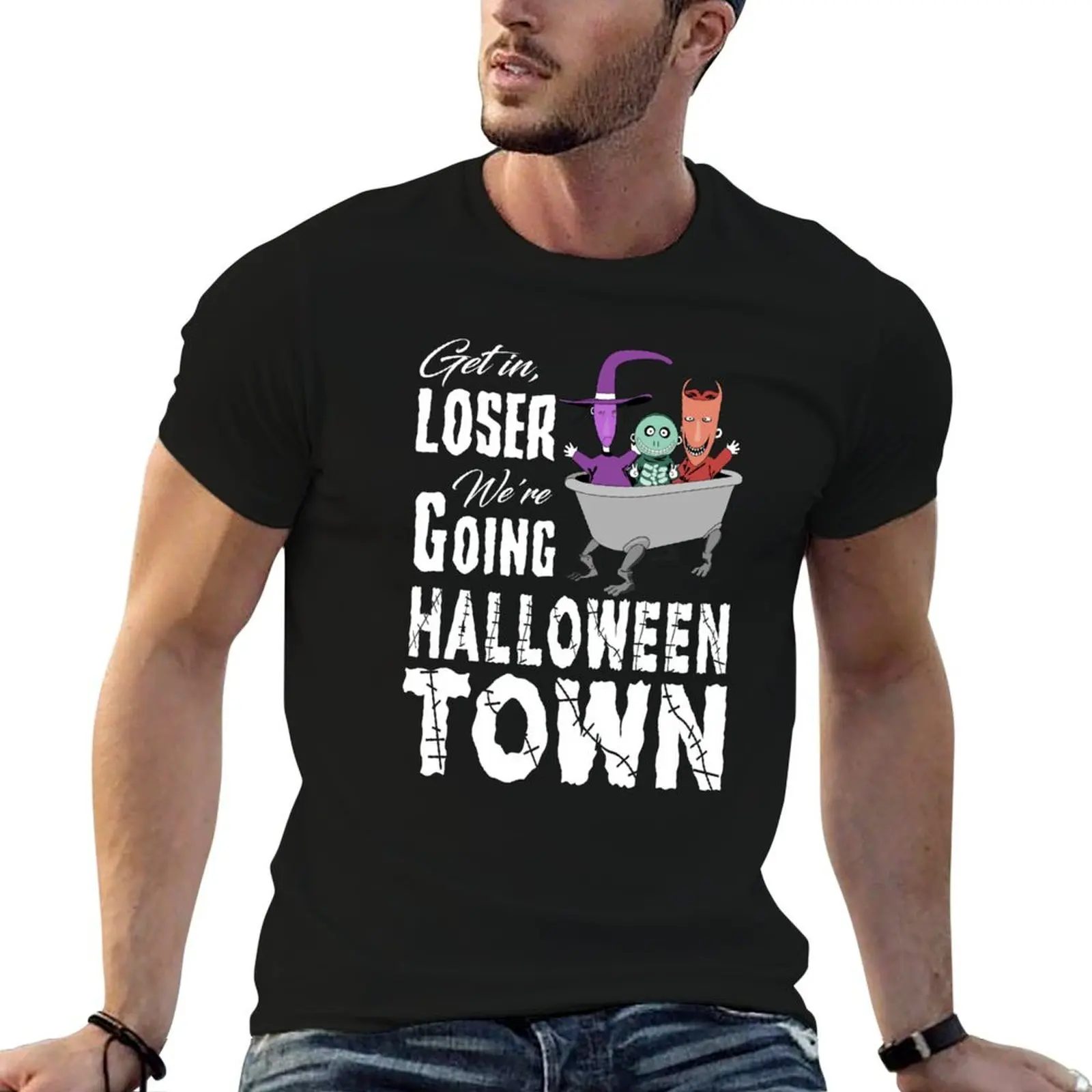 

We're Going to Halloween Town T-Shirt man t shirts for men casual t shirts for man graphic funny T-Shirt
