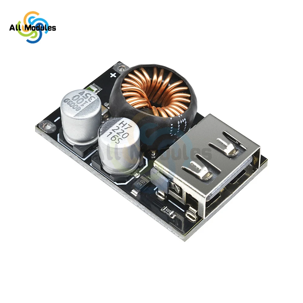 QC3.0 QC2.0 USB DC-DC Buck Converter Charging Step Down Module 8V-30V 9V 12V 24V to Fast Quick Charger Circuit Board  3V 5V 12V