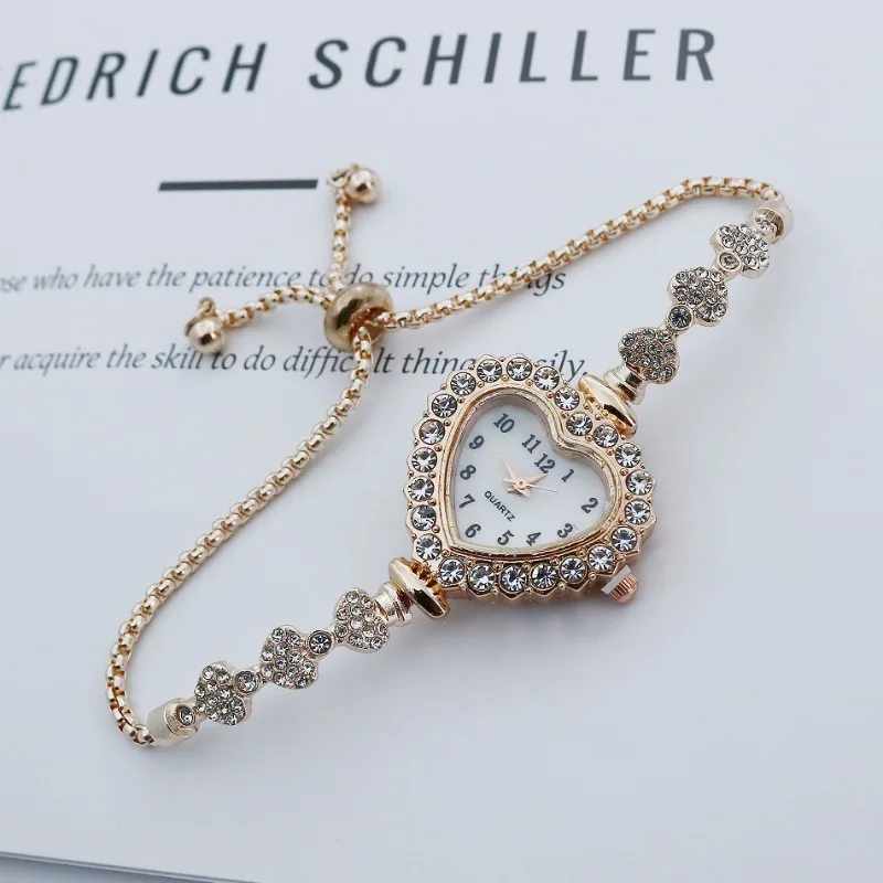 

Модные женские часы, женский браслет с бриллиантами, изысканные кварцевые часы с кристаллами.