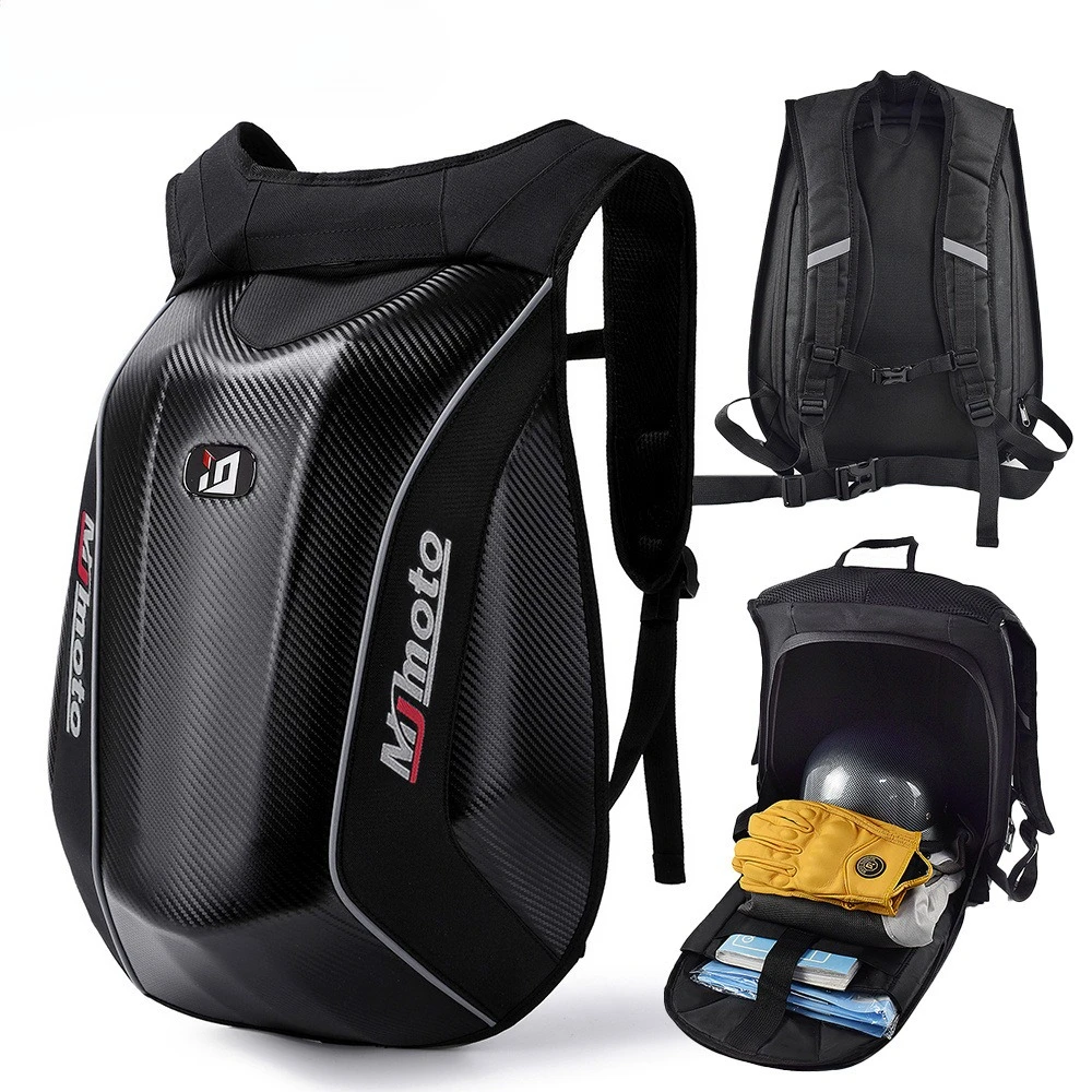 

For MJMOTO motorcycle sports riding backpack motorcycle shoulder bag hard shell bag rainproof